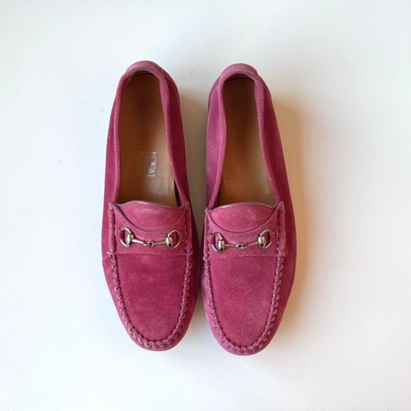 Gucci Shoes - Gucci suede horsebit loafers – pink, 36.5